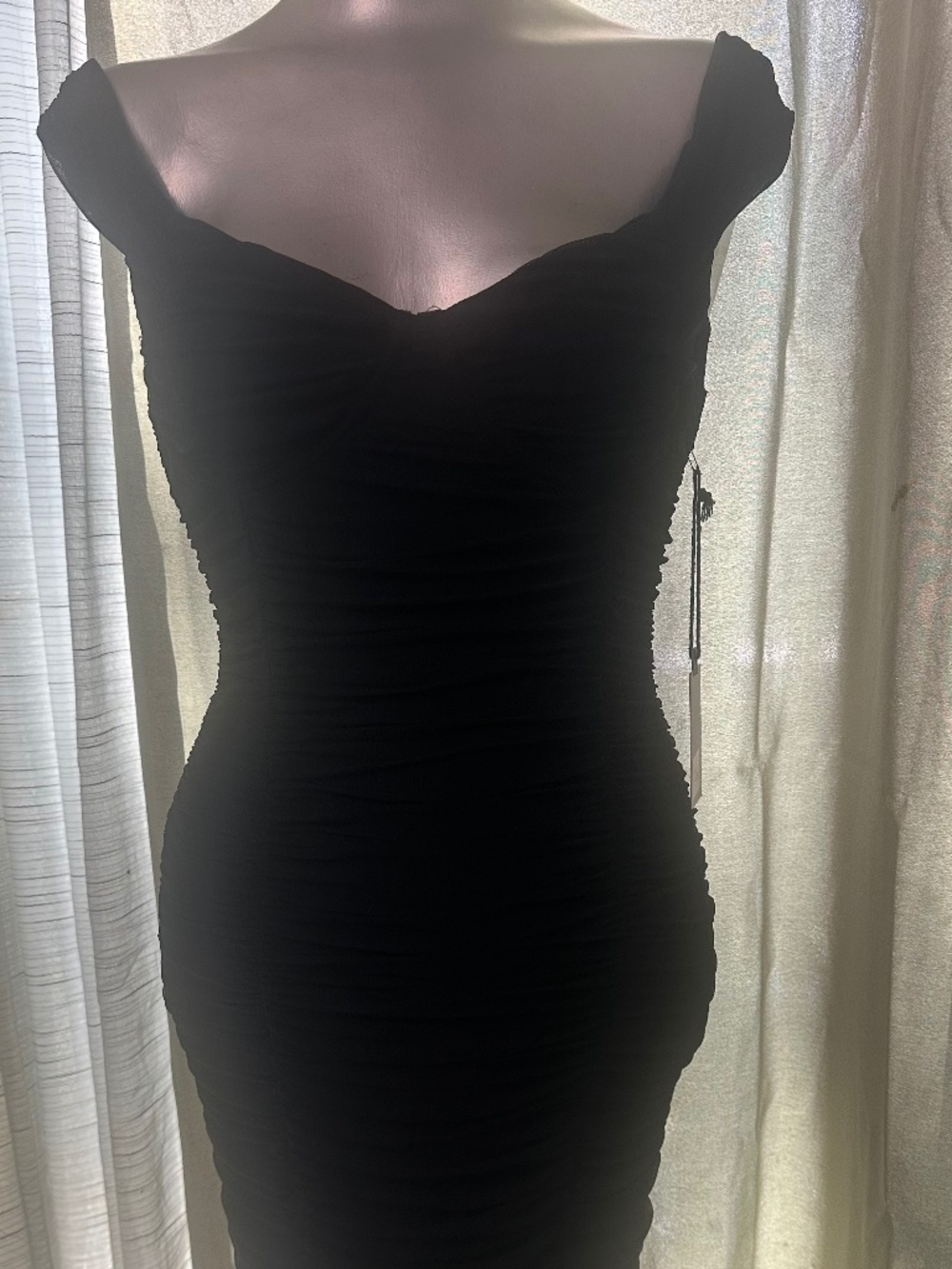 ASTR new with tag off the shoulders black dress
